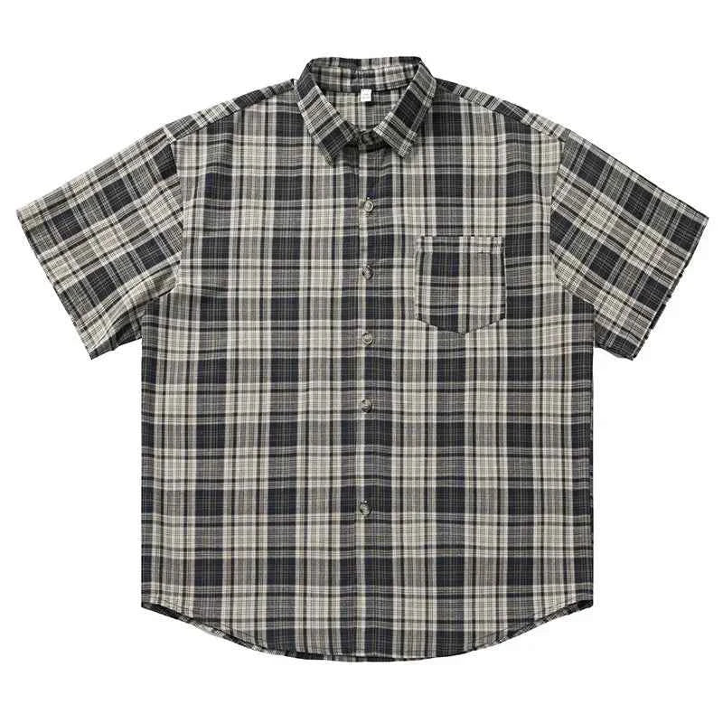 Men's Plaid Short Sleeve Summer Shirt