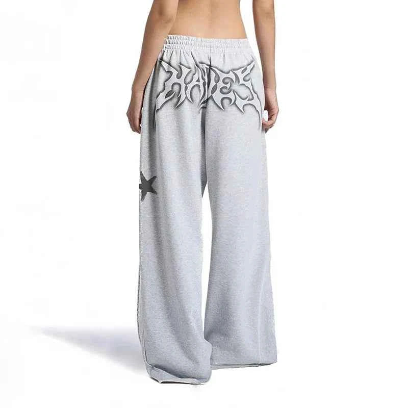 American Star Printed Casual Wide Sweatpants