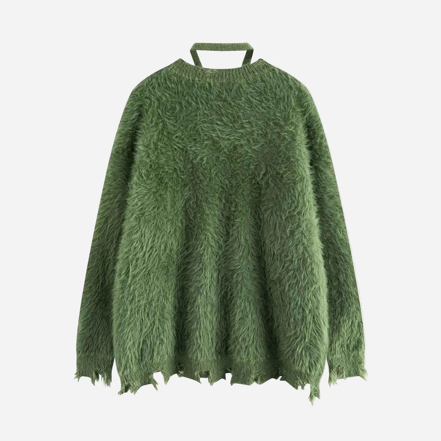 Cozy Butterfly Graphic Casual Fuzzy Sweater