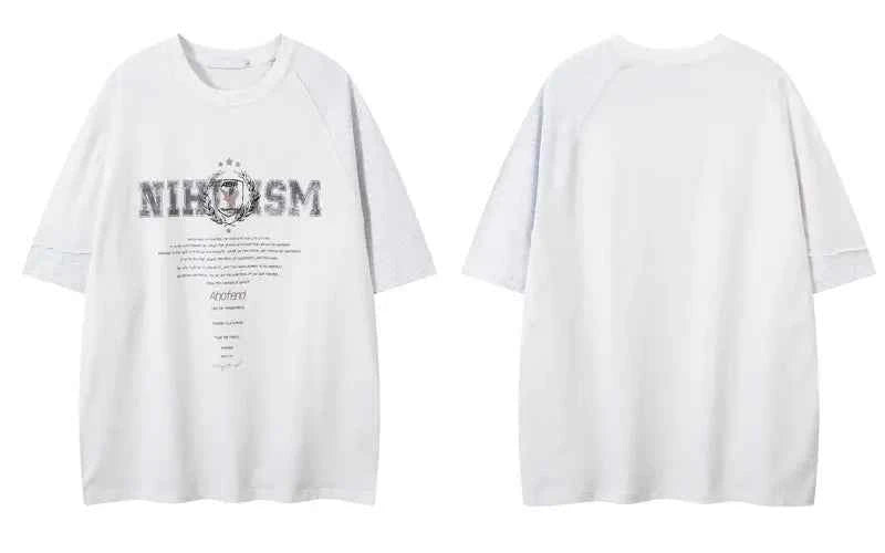 Long-lasting Graphic Patchwork Hip Hop Sport T-Shirt