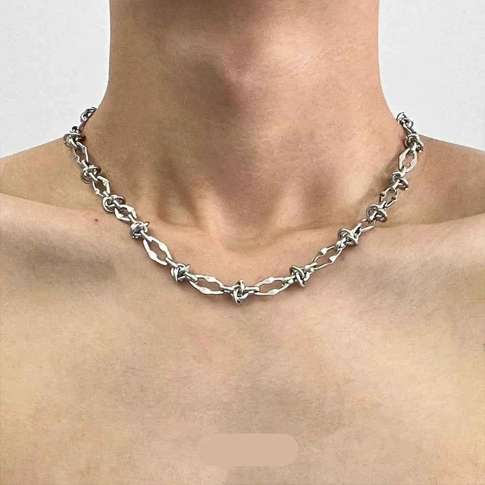 Geometric Titanium Steel Hip Hop Necklace