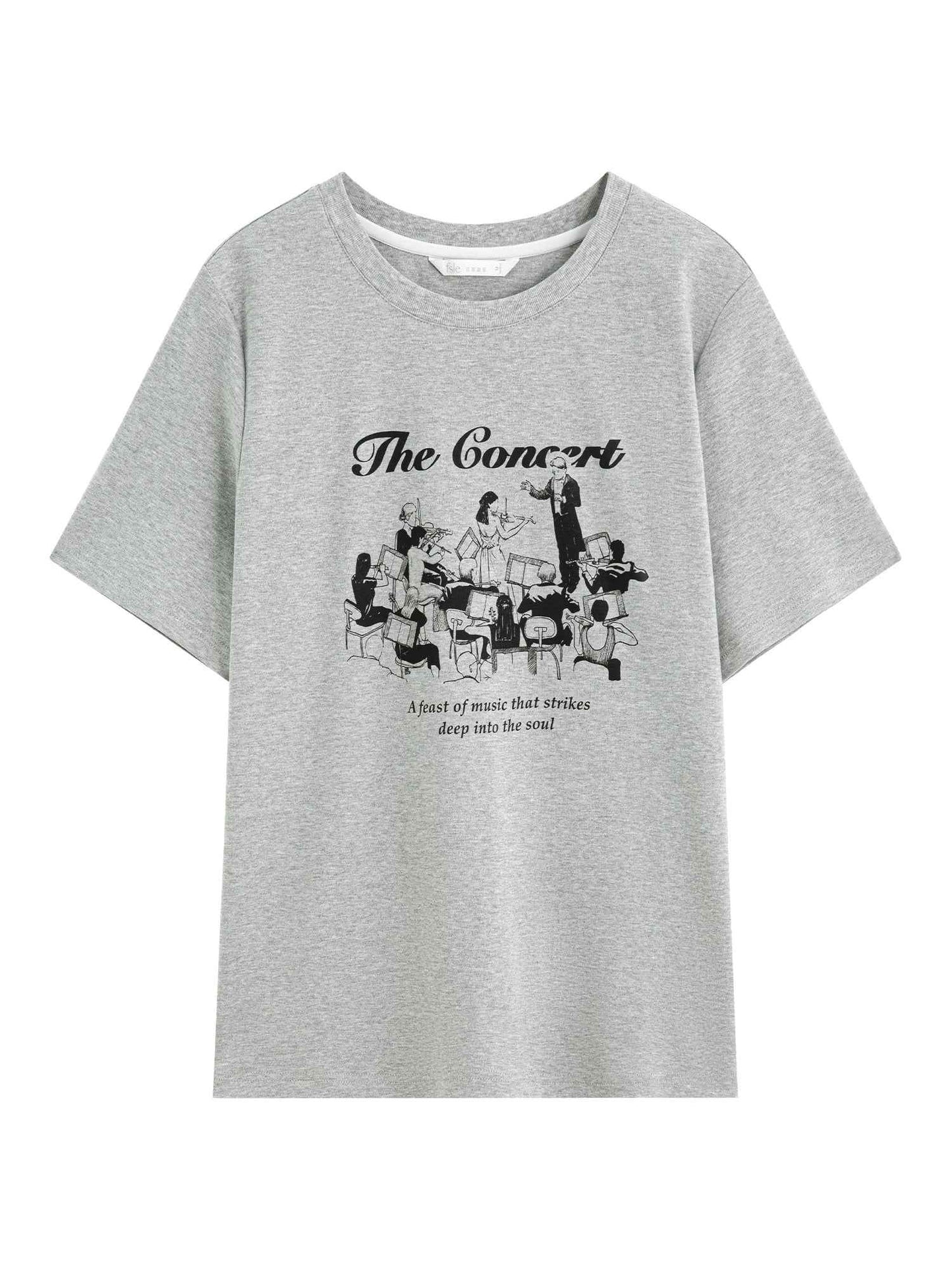 Chic Minimalist Pure Cotton Short-Sleeved T-Shirt