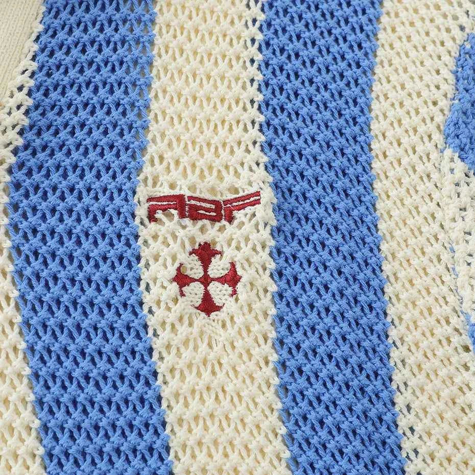Long-lasting Retro Striped Knit Jumper Sweater
