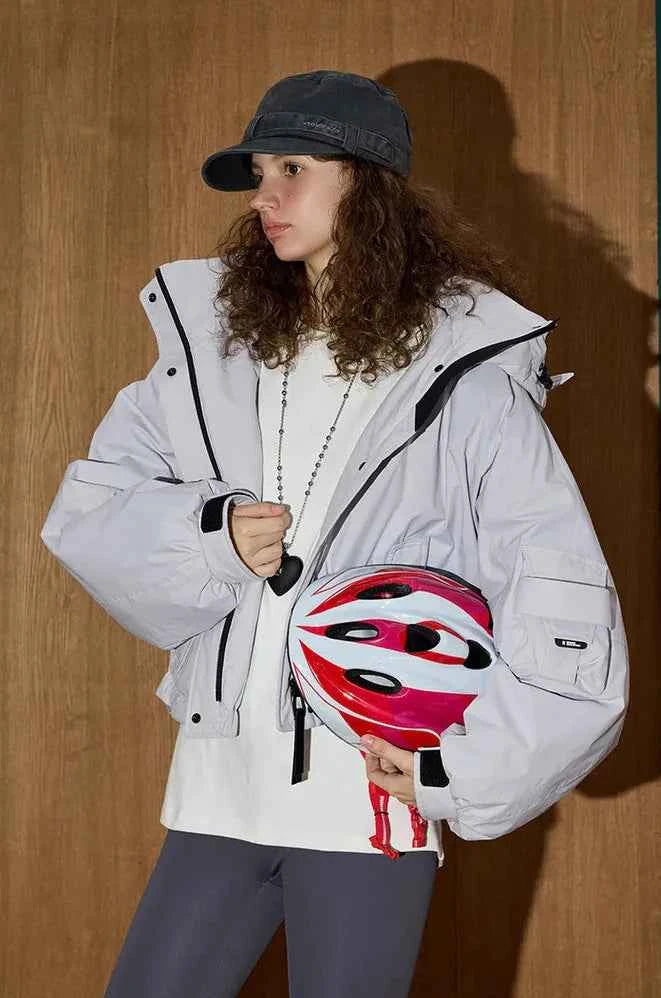 Winter Luxury Hooded Parka Windbreaker Jacket