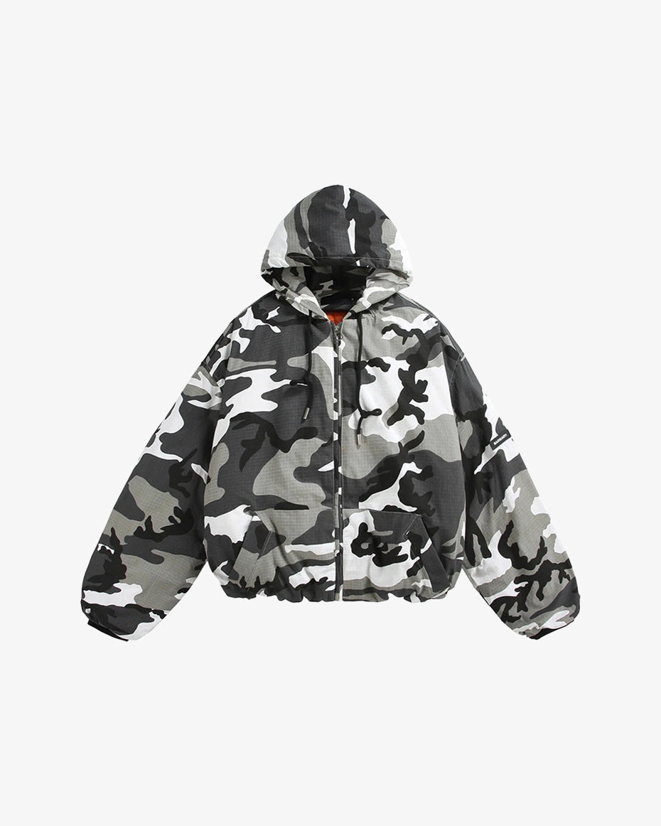Disruptive Camouflage Elastic Waist Jacket