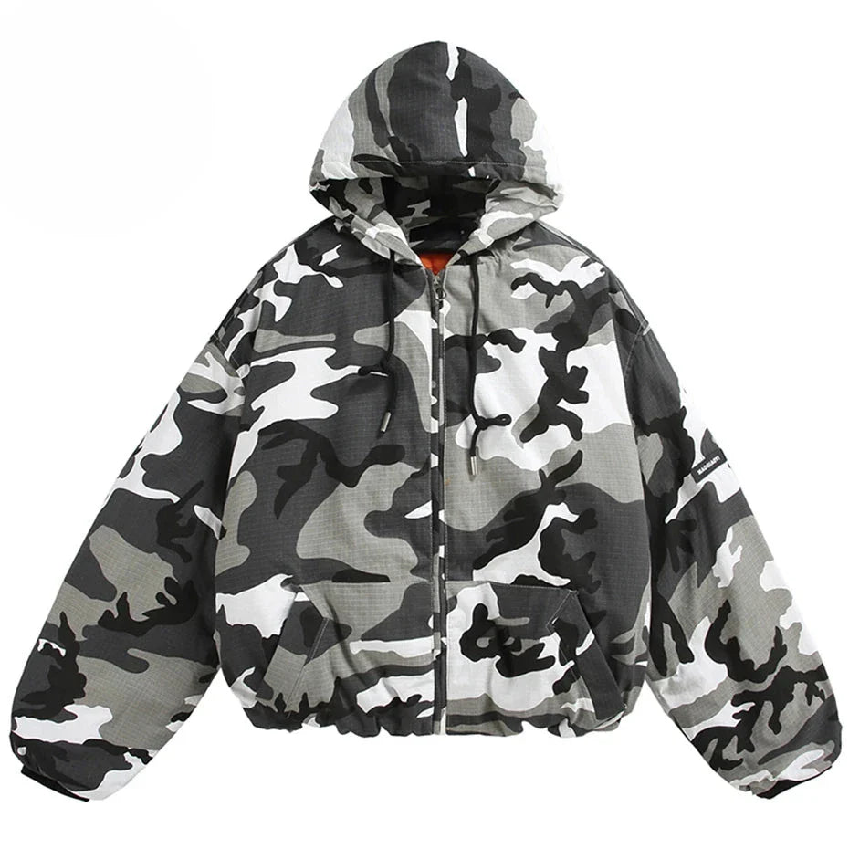 Disruptive Camouflage Elastic Waist Jacket