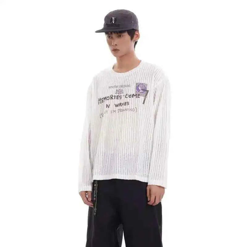 Pfnw Vintage White Letter Print T-Shirt