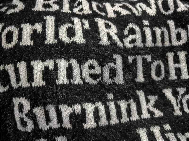 Cozy Knitted Round Neck Letter Print Sweater