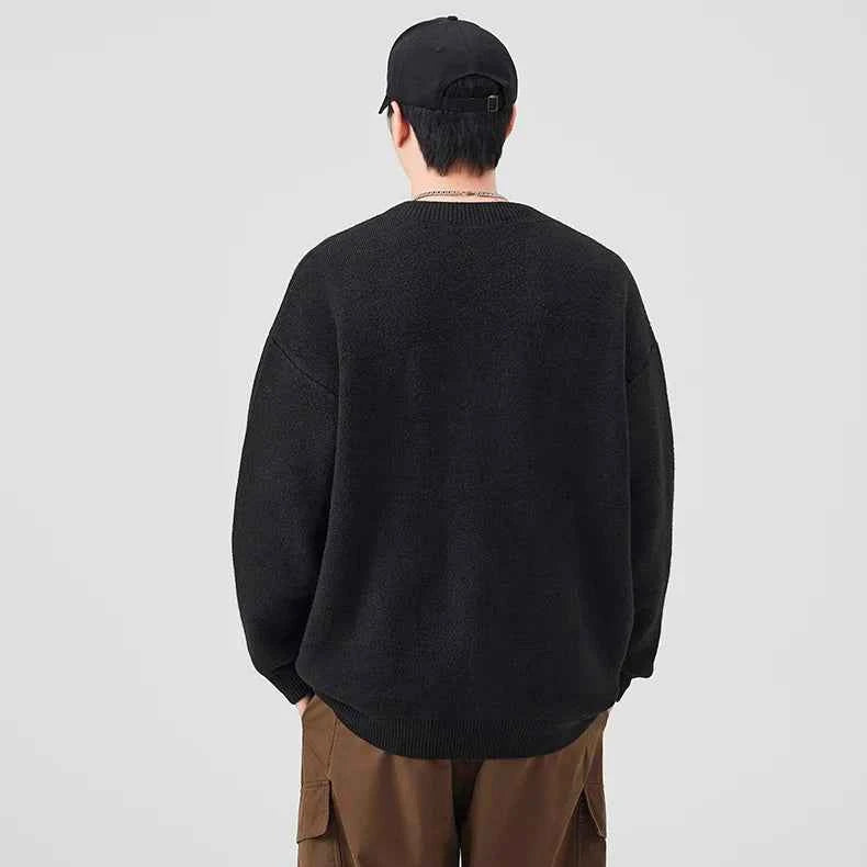 Premium Hip Hop Knitted V-Neck Cardigan