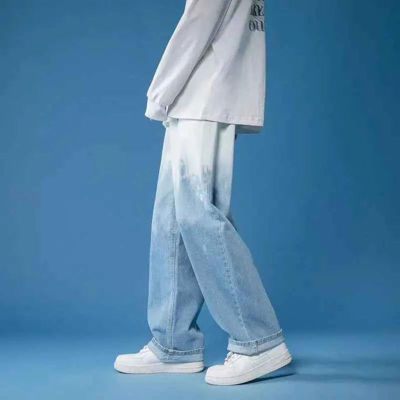 Oversize Gradient Cool Wide Leg Jeans
