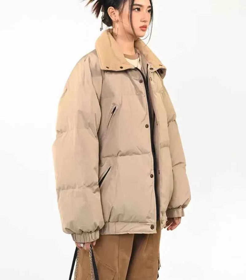 Premium Stand Collar Oversized Puffer Jacket