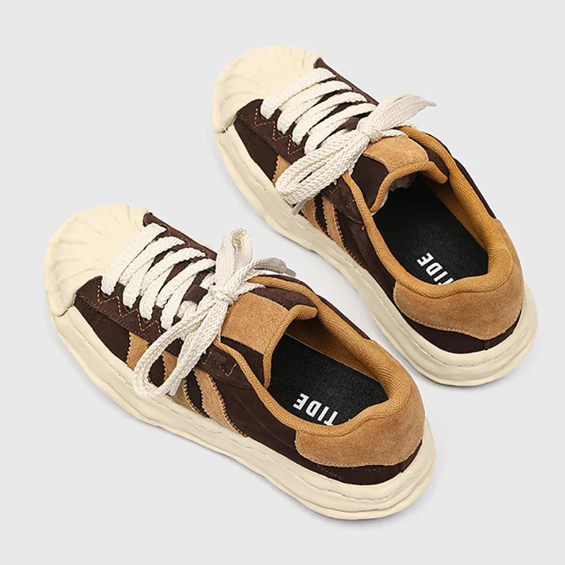 SP1 Striped Board Sneakers