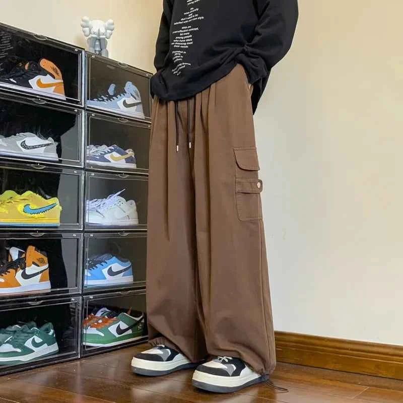 Vintage Casual Summer Drawstring Cargo Pants
