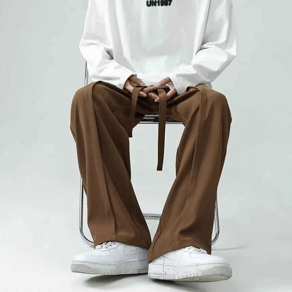 Spring Dimensional Deconstructed Casual Pants