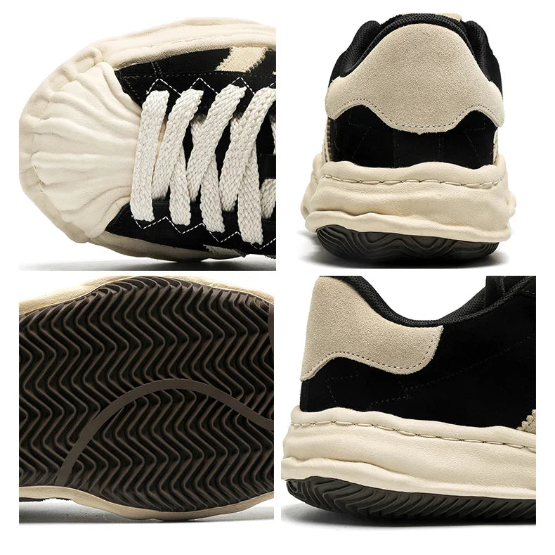 SP1 Striped Board Sneakers