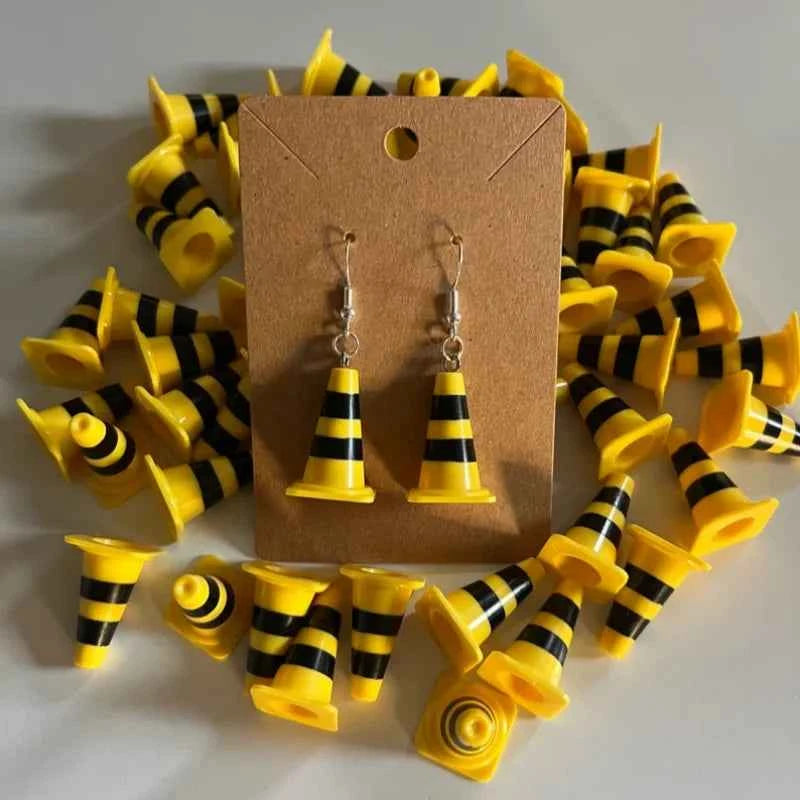 Cute Funny 3D Traffic Cone Earring