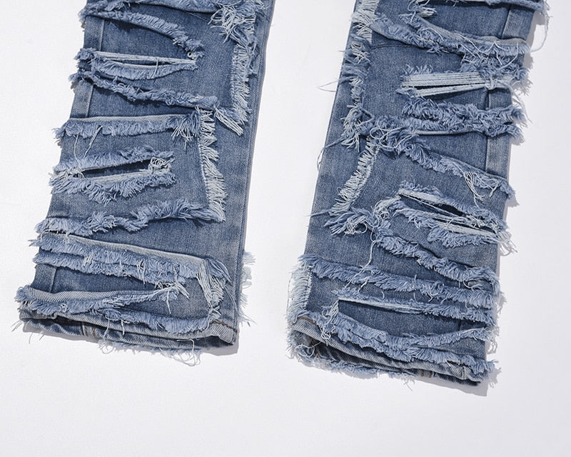 Zodiac Sea Distressed Stacked Denim