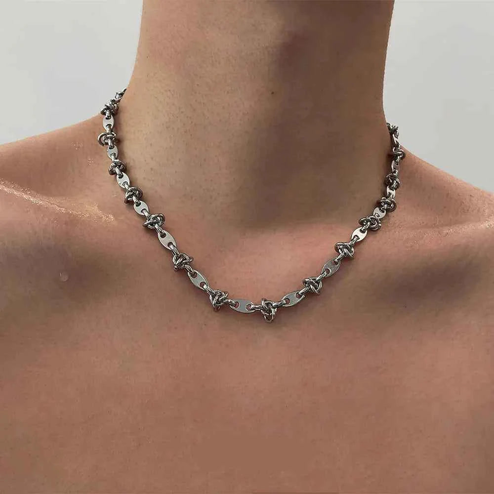 Luxury Stainless Steel Splicing Necklace