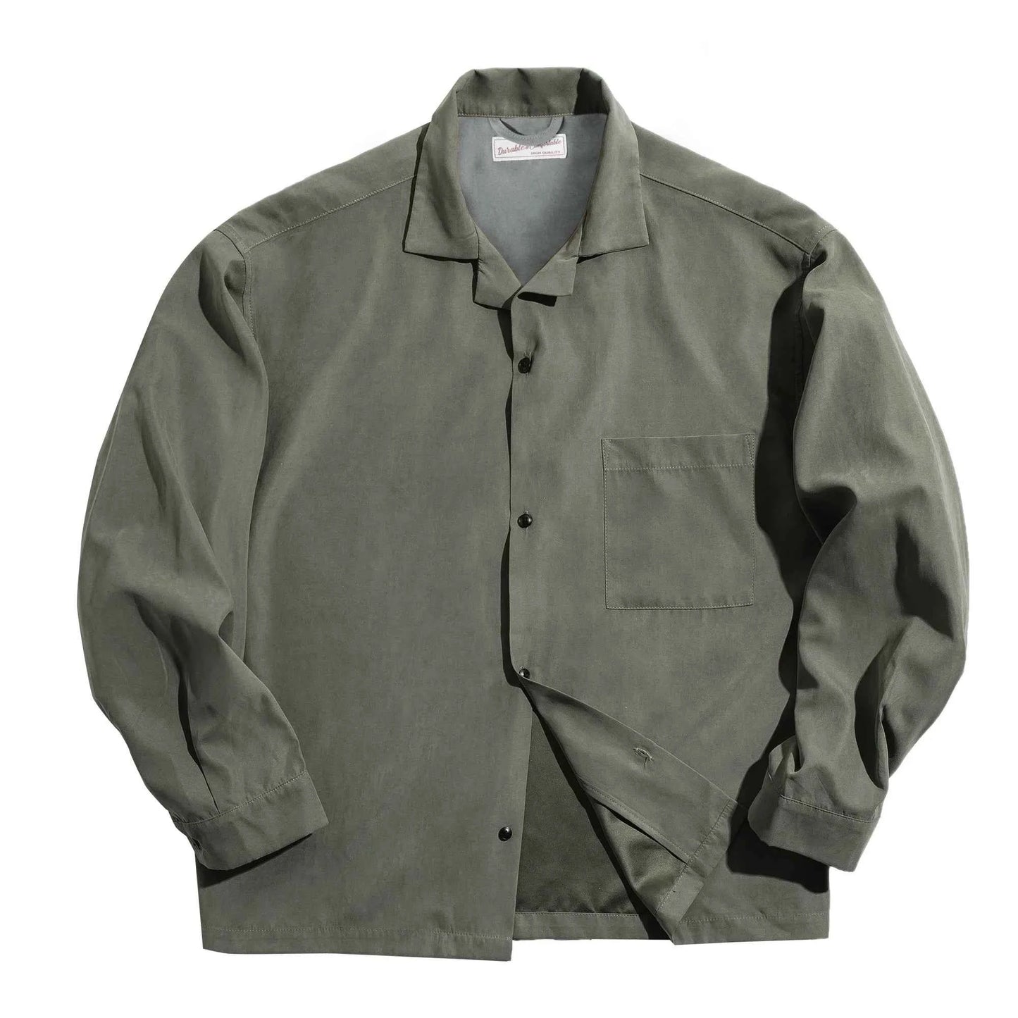 Retro Oversized Cuban Collar Spring Shirt