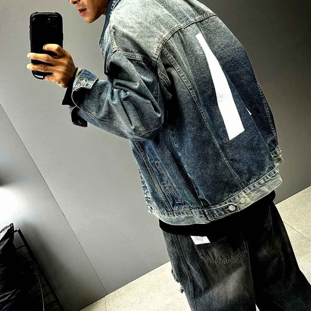 High End Yellow Mud Dyed Denim Jacket