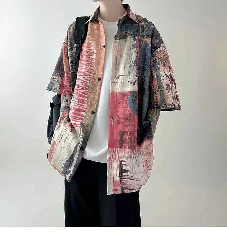 Stylish Cool Colorful Fresh Casual Button Down Shirt