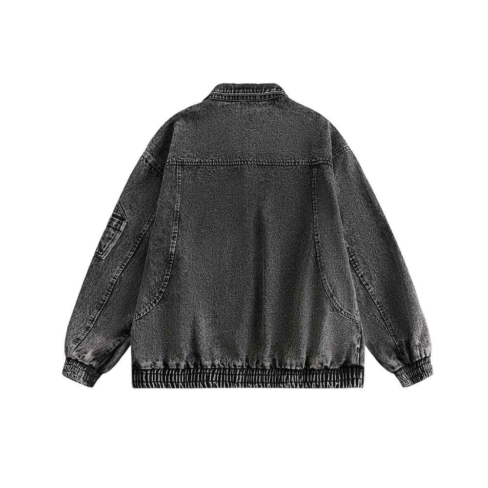 Versatile Streetwear Oversized Hip Hop Denim Jacket