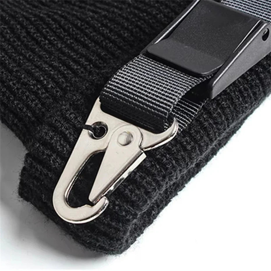 Nightshade Beanie Hat with Buckle