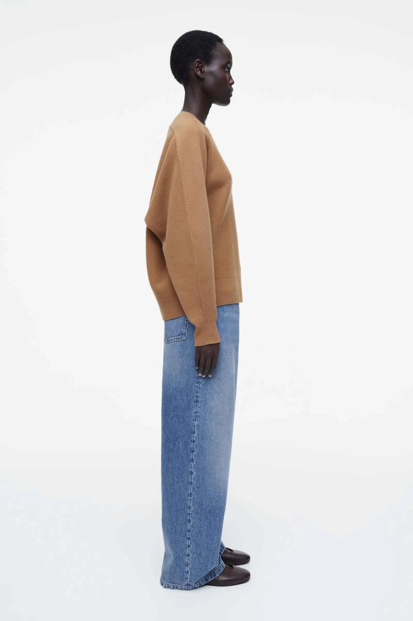 Ethereal Spring Style Reversible Crew Neck Sweater