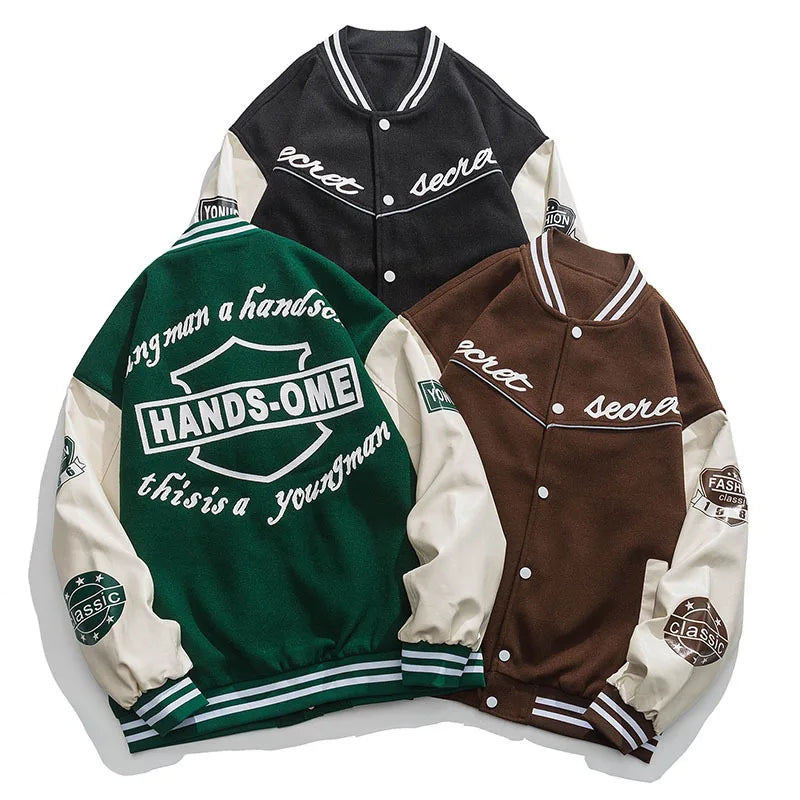 Secret Hands-Ome Button Up Reglan Sleeve Jacket