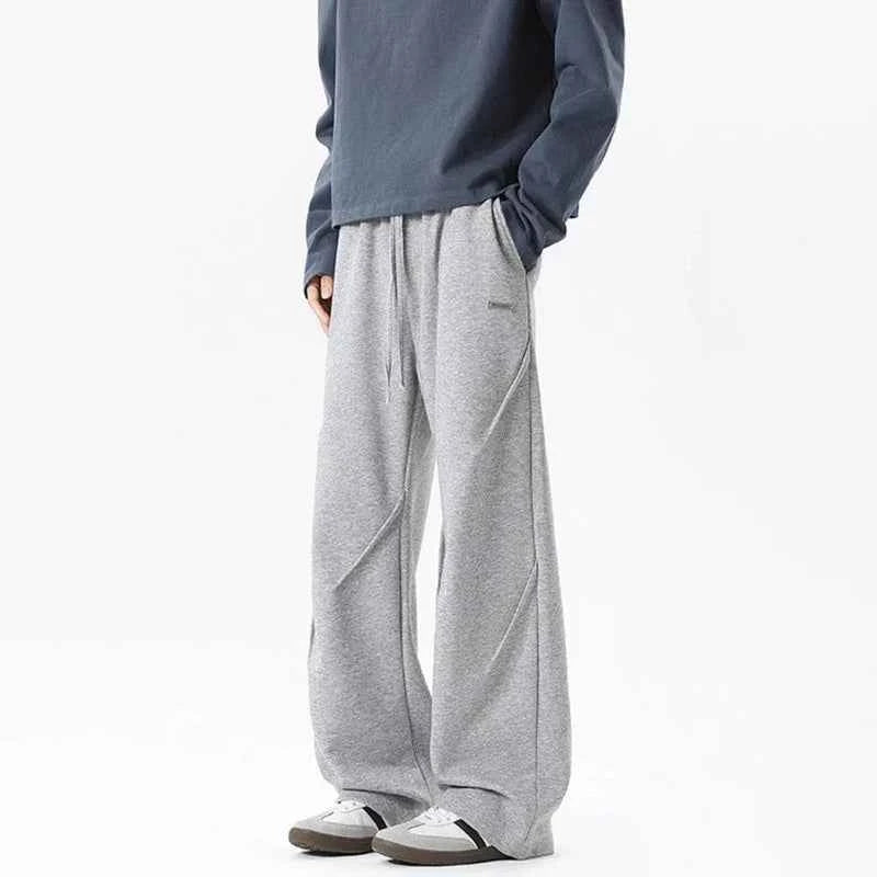 Vintage Straight Leg Pleated Sweatpants