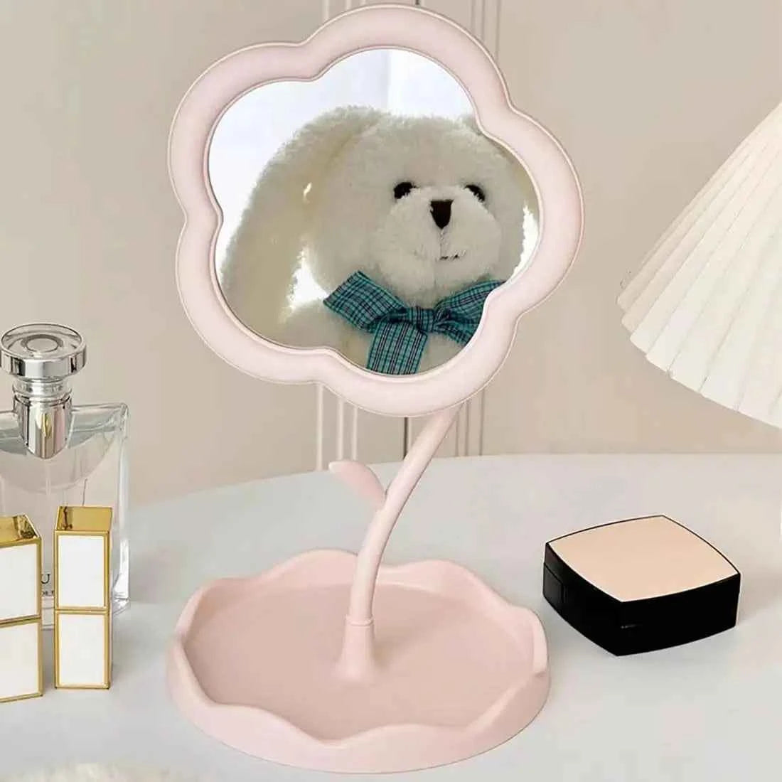 Flower-Shaped Vintage Mirror