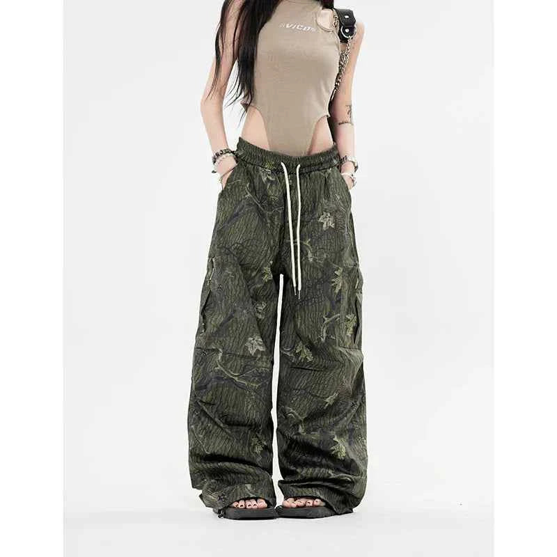 Women Cute Streetwear Trendy Tie Dye High Waist Pants