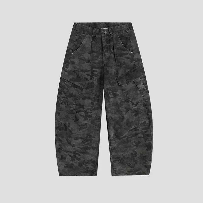 American Style Multi-Pocket Straight Leg Jeans