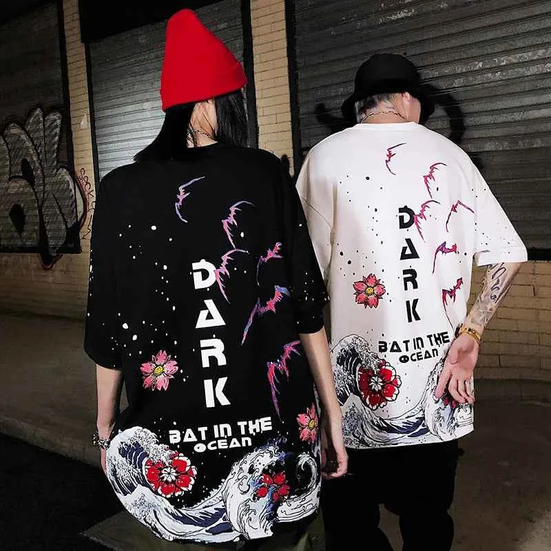 Streetwear Great Wave Japanese Cotton Summer T-Shirt