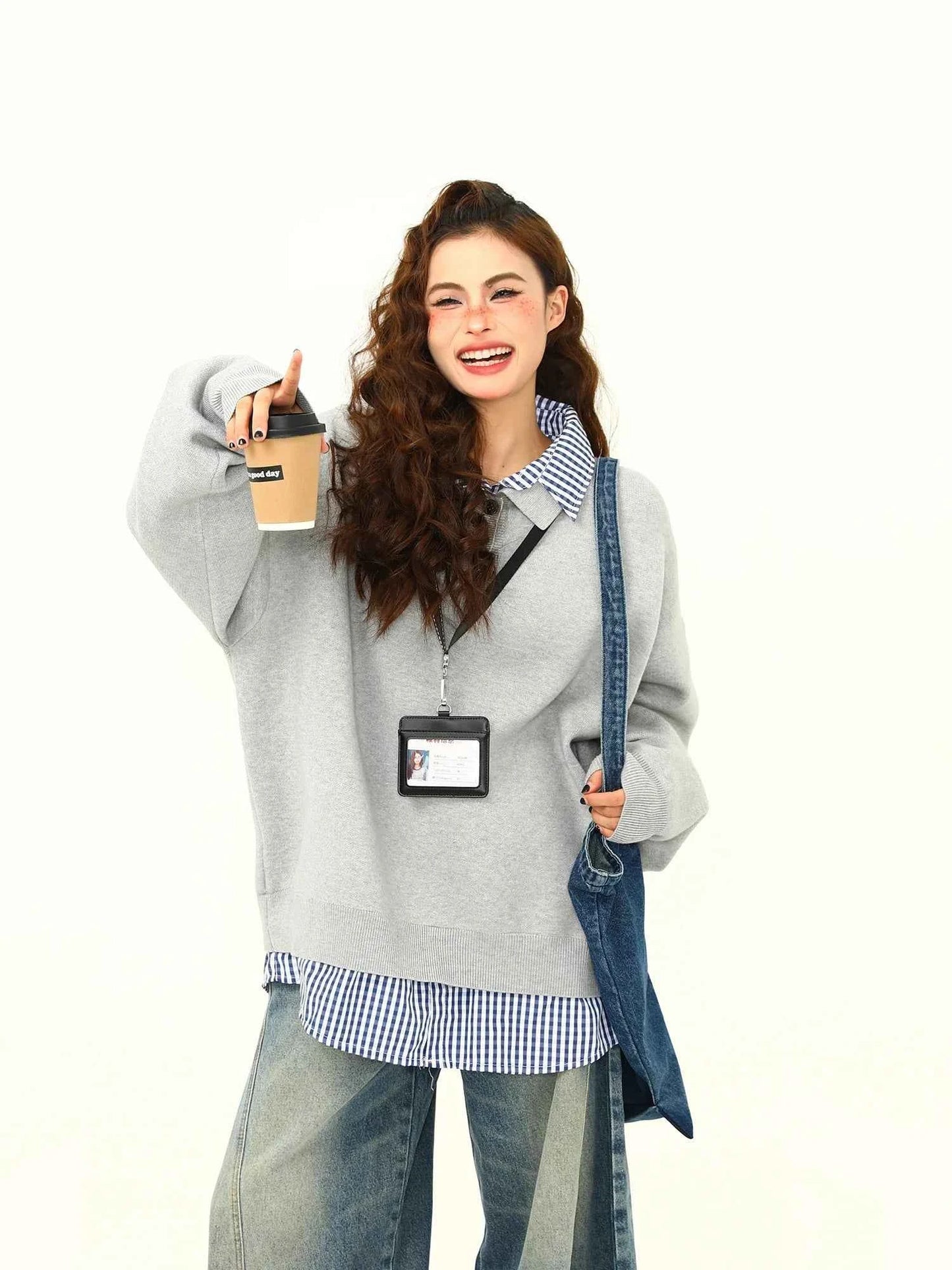 High End American Retro Pullover Sweater