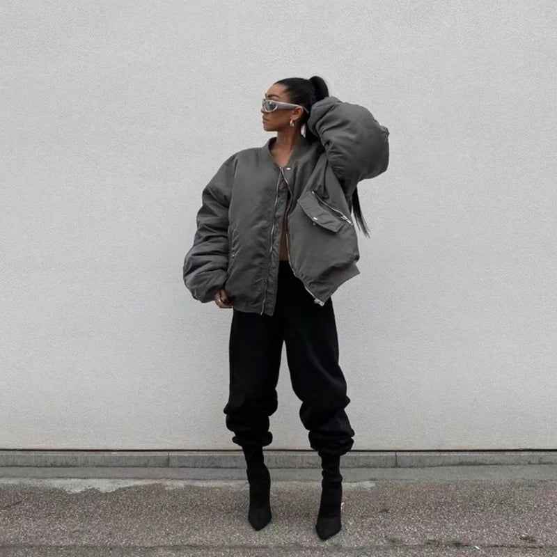Men Thickened Cotton Flight Jacket