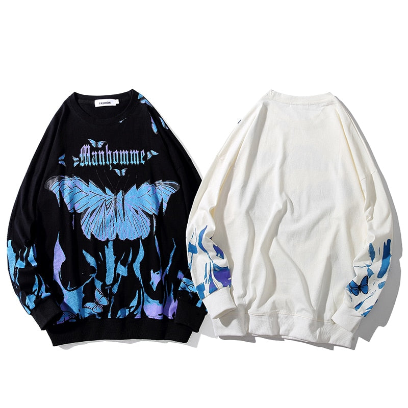 Butterfly Fire Flame Sweatshirt