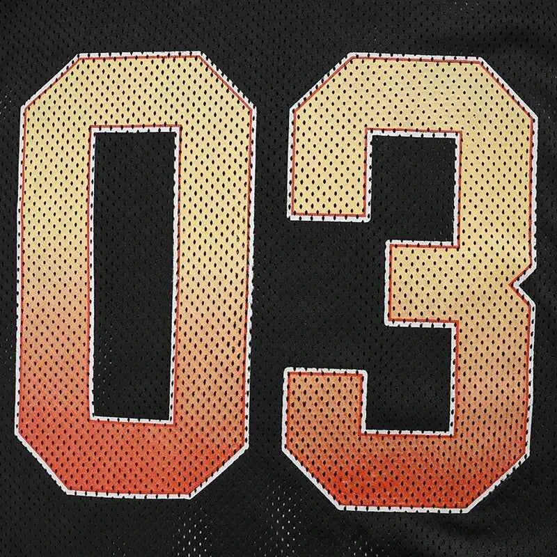 Lightweight Mesh Y2K Graphic Patchwork Polyester T-Shirt