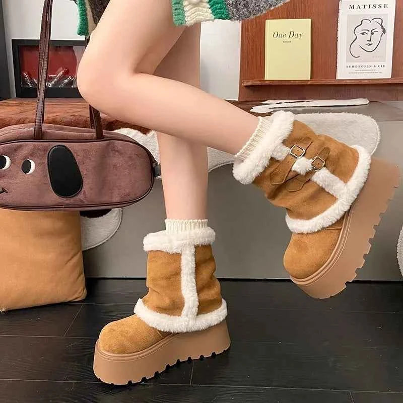 Y2K Winter Snow Fur-Lined Boot