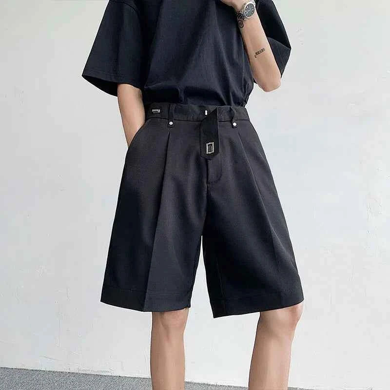 Luxury Elegant Solid Color Straight Casual Short
