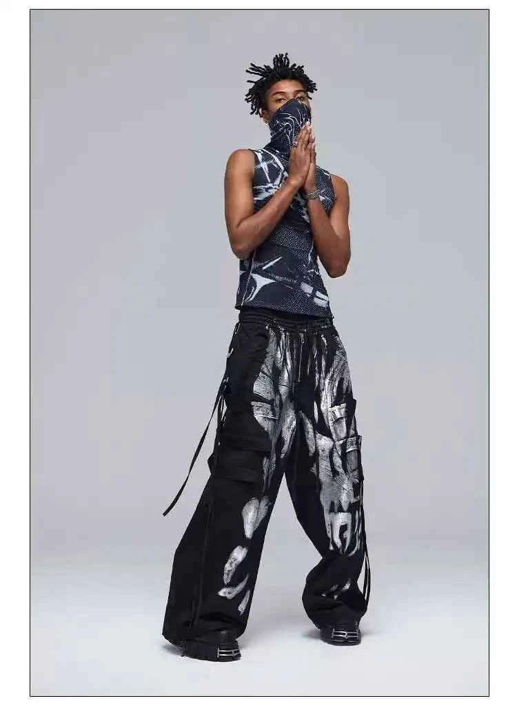 Darkwear Spray Paint Design Pocket Pants