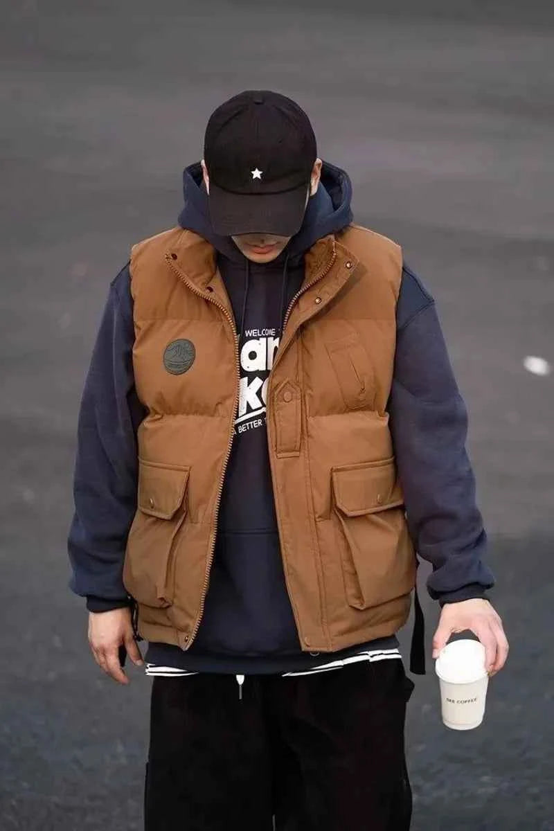 Japanese Trend Thickened Winter Cotton Vest