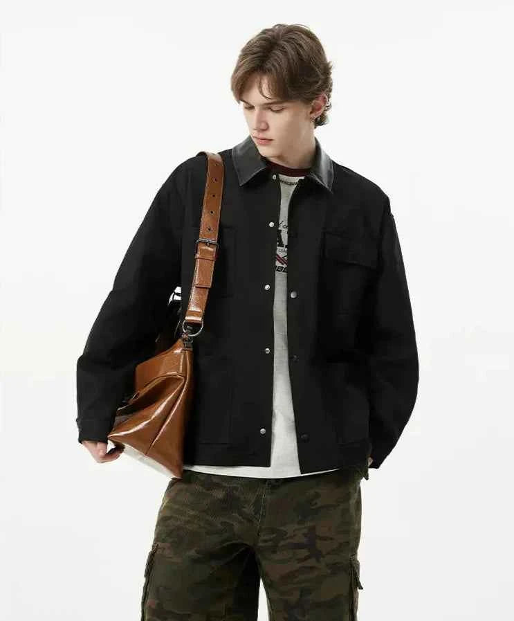 Streetwear Cool Windproof High Quality Cotton Patched Jacket