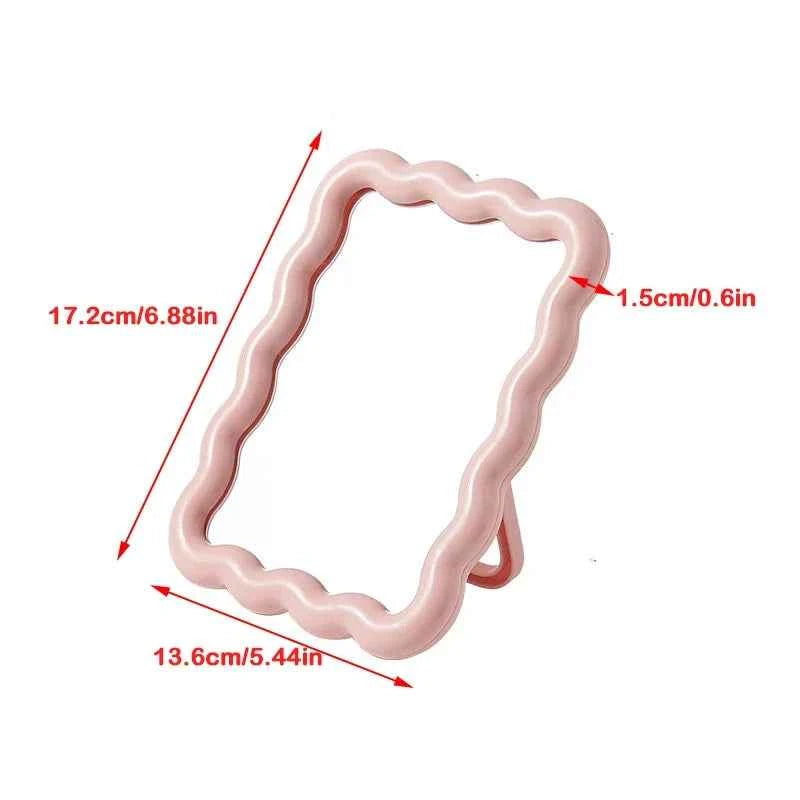 Solid Color Irregular Portable Mirror