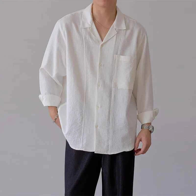 Classic Luxury Striped Long Sleeve Business Shirt