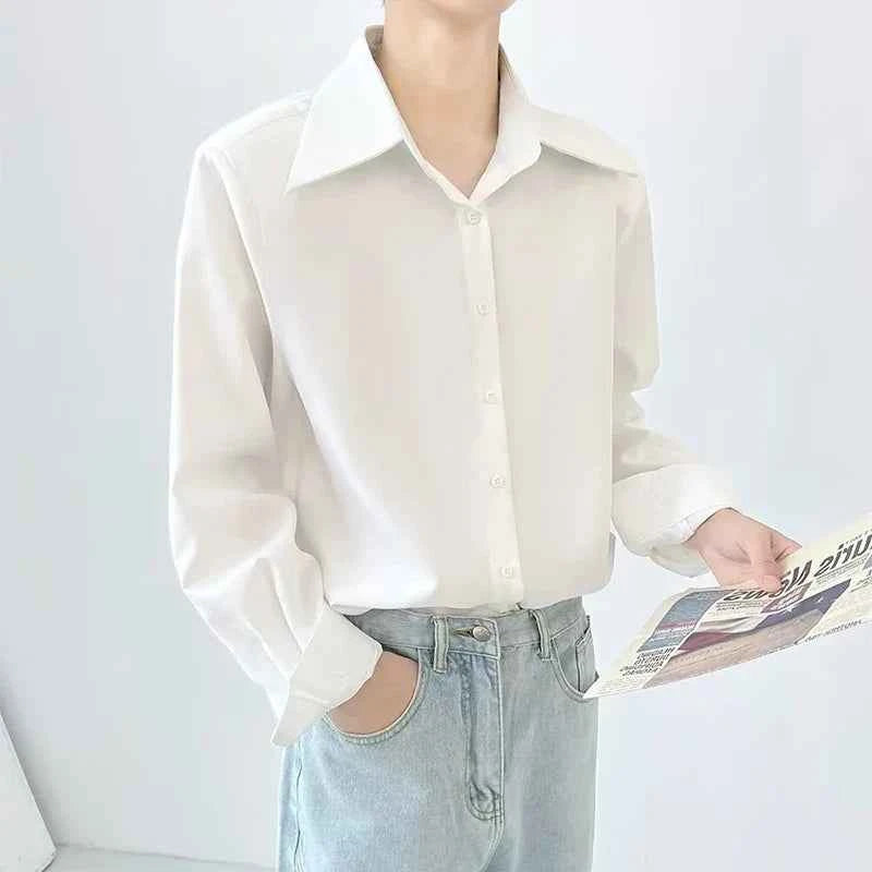 Men's Casual Luxury Vintage Lapel Texture Shirt