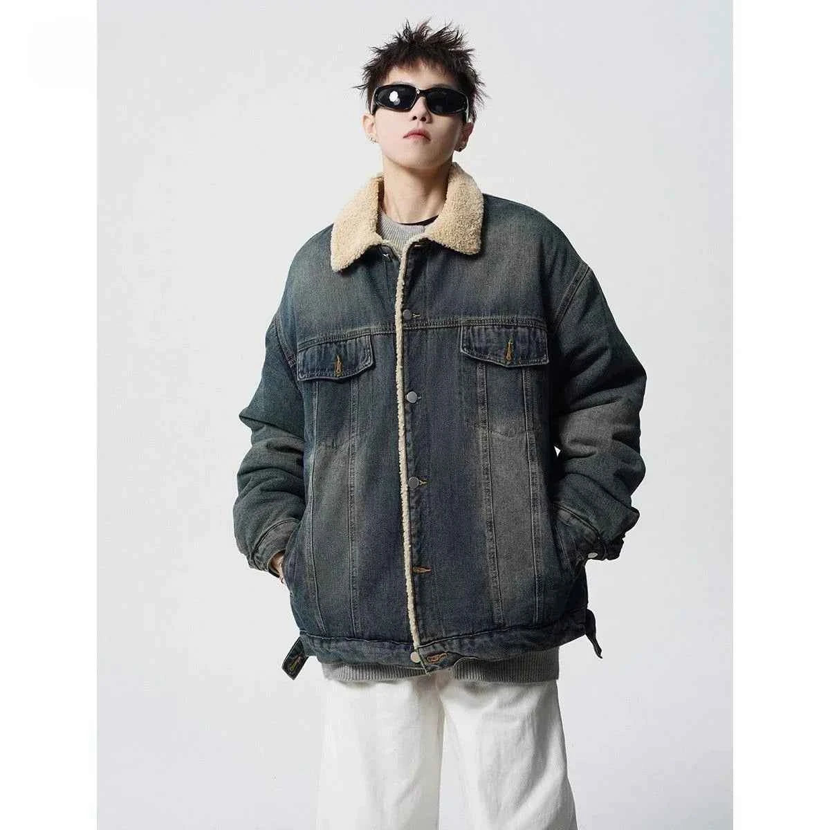 High Quality Thickened Cotton Denim Jacket