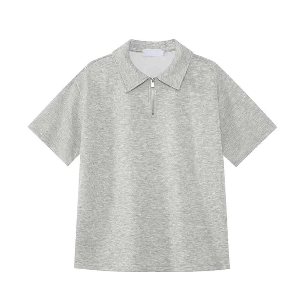 Versatile Minimalist Half Zip T-Shirt