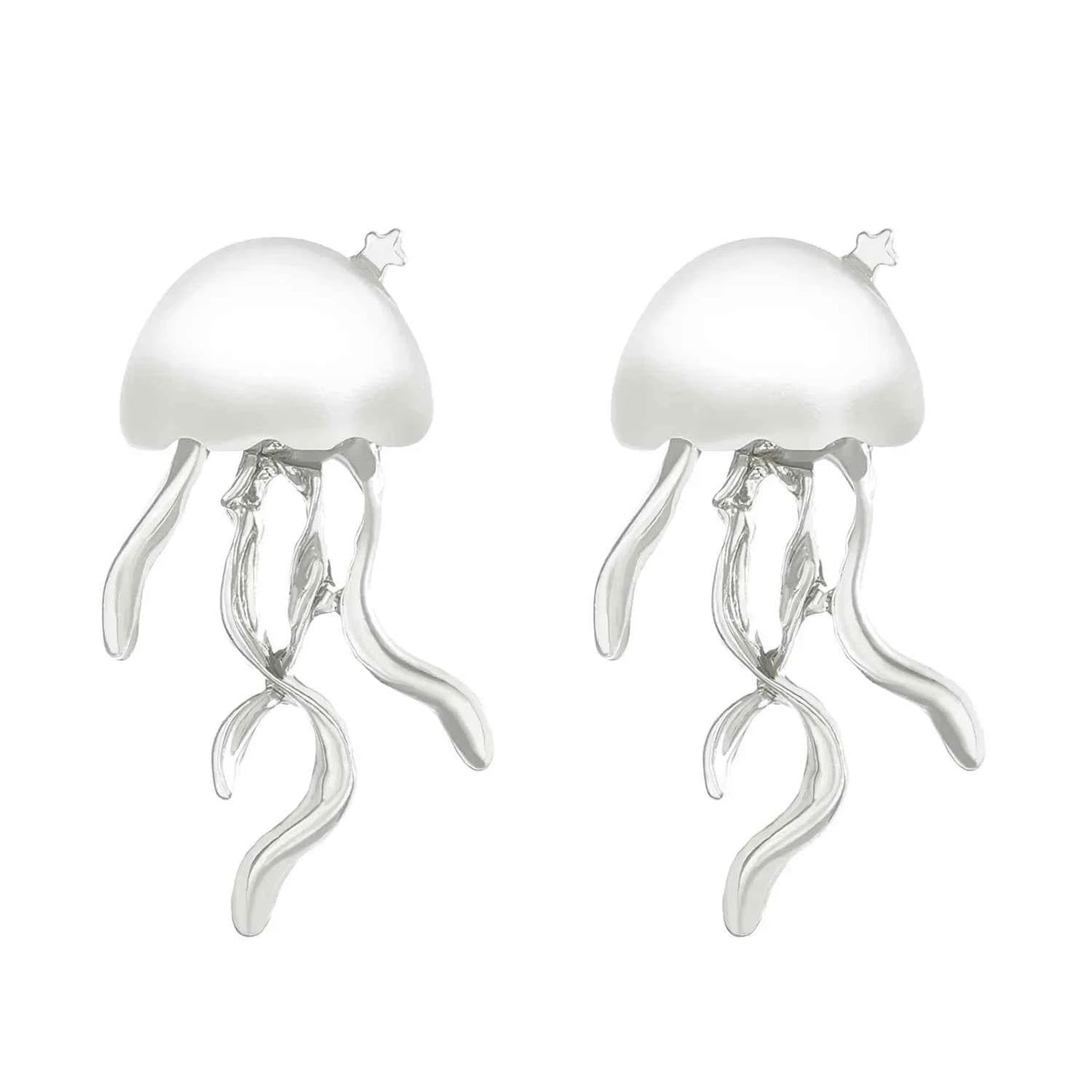 Deep Sea Jellyfish Crystal Earrings