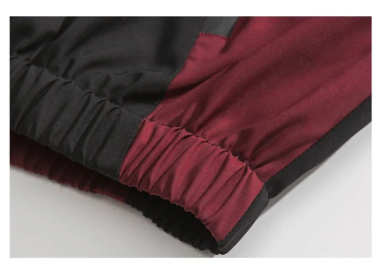Heart Patchwork Zipper Bomber Jacket
